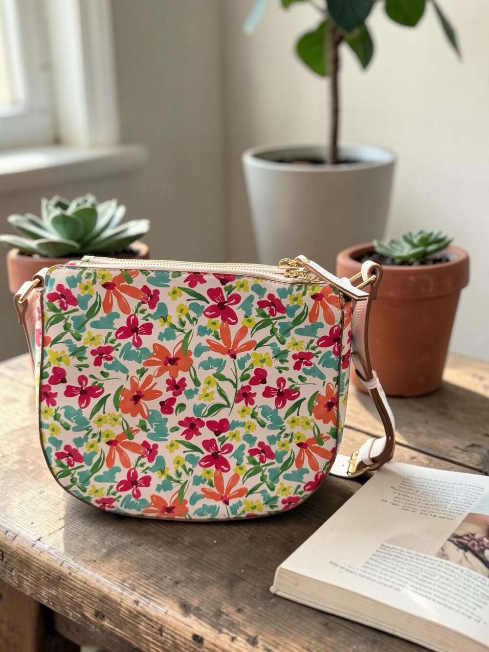 Nanette Lepore Floral Print Crossbody Bag - Picture 4 of 7